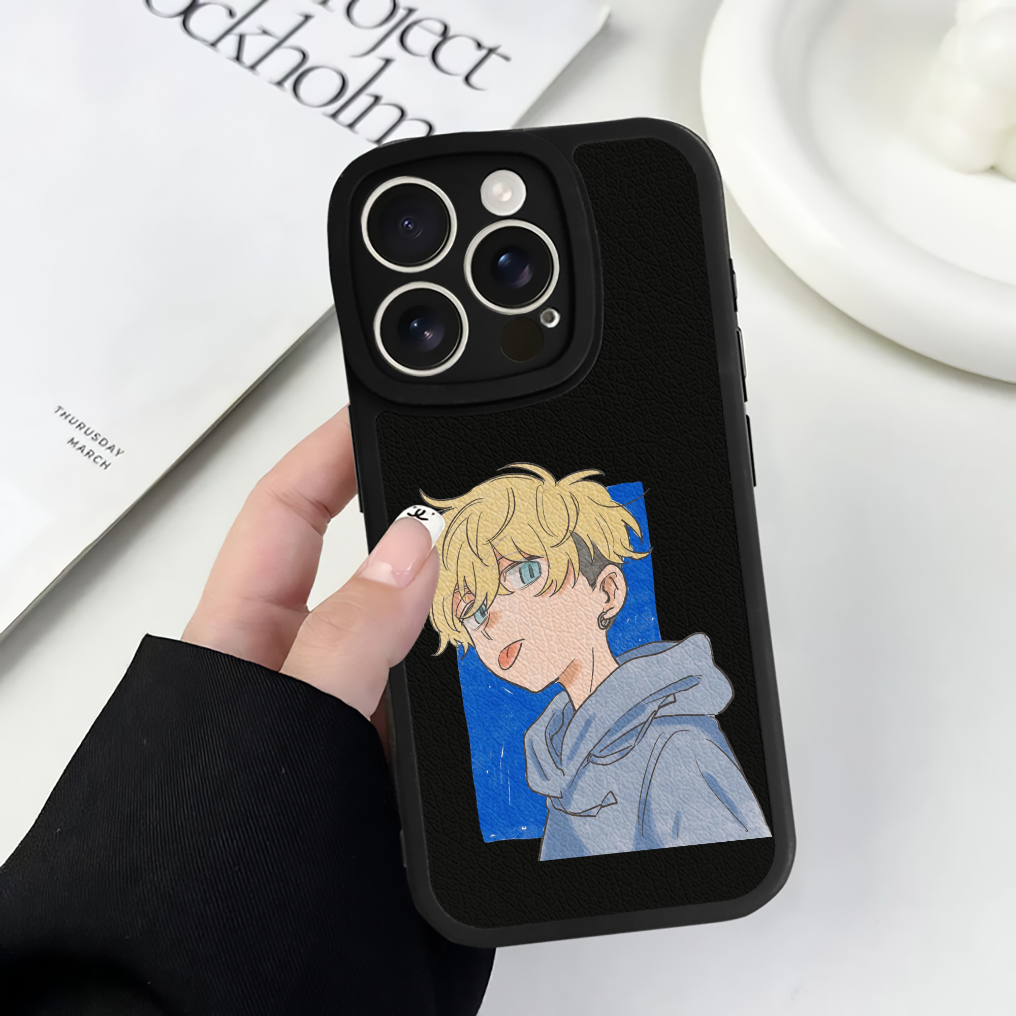 （画像用） 東京リベンジャーズ Tokyo Revengers 【iPhone 16シリーズ対応】シリコンスマホケース（レザー調） 材質：シリコン